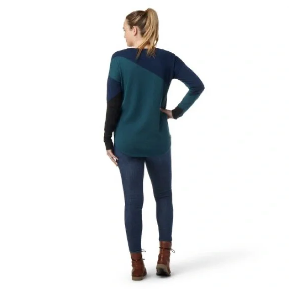 Smartwool Women’s Shadow Pine Colorblock Sweater Size Small - Picture 2 of 9
